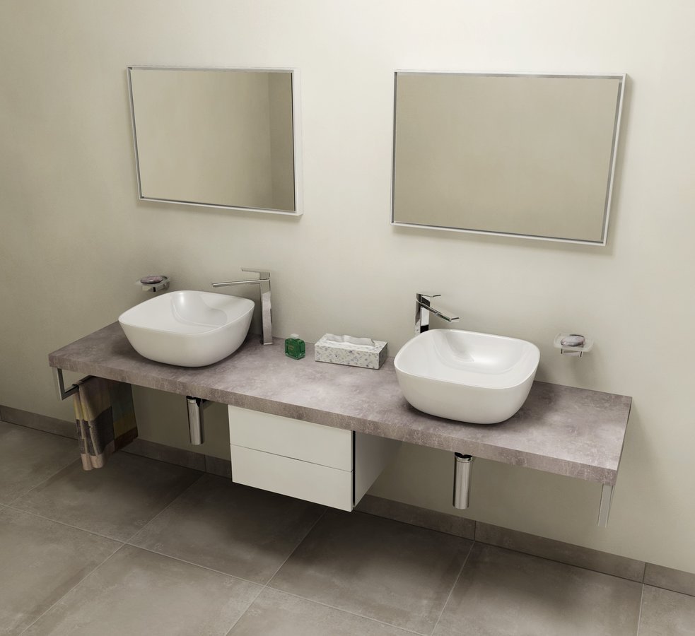 Sapho Avice blat 240 cm podumywalkowy cement AV247