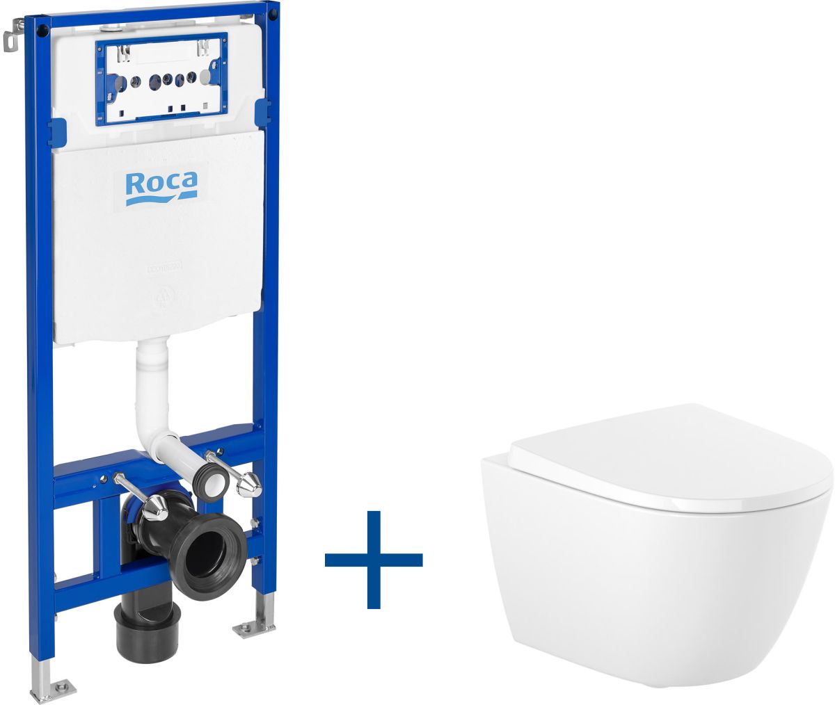 Roca Duplo One zestaw miska z deską i stelaż A893106400 - Wysyłka w 24h