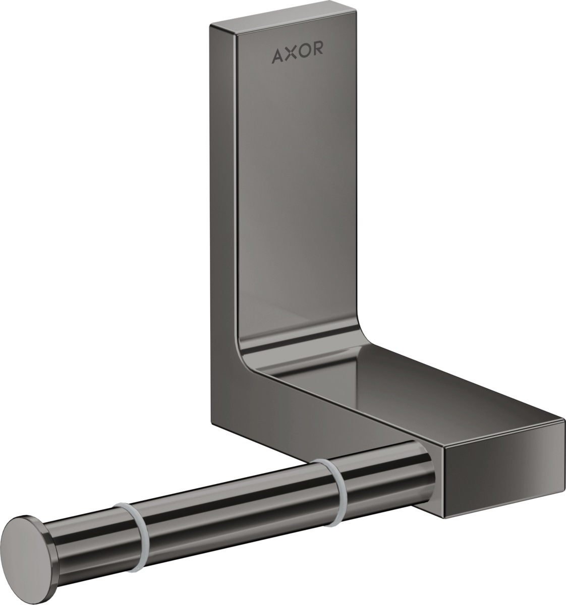Axor Universal Rectangular uchwyt na papier toaletowy czarny chrom polerowany 42656330