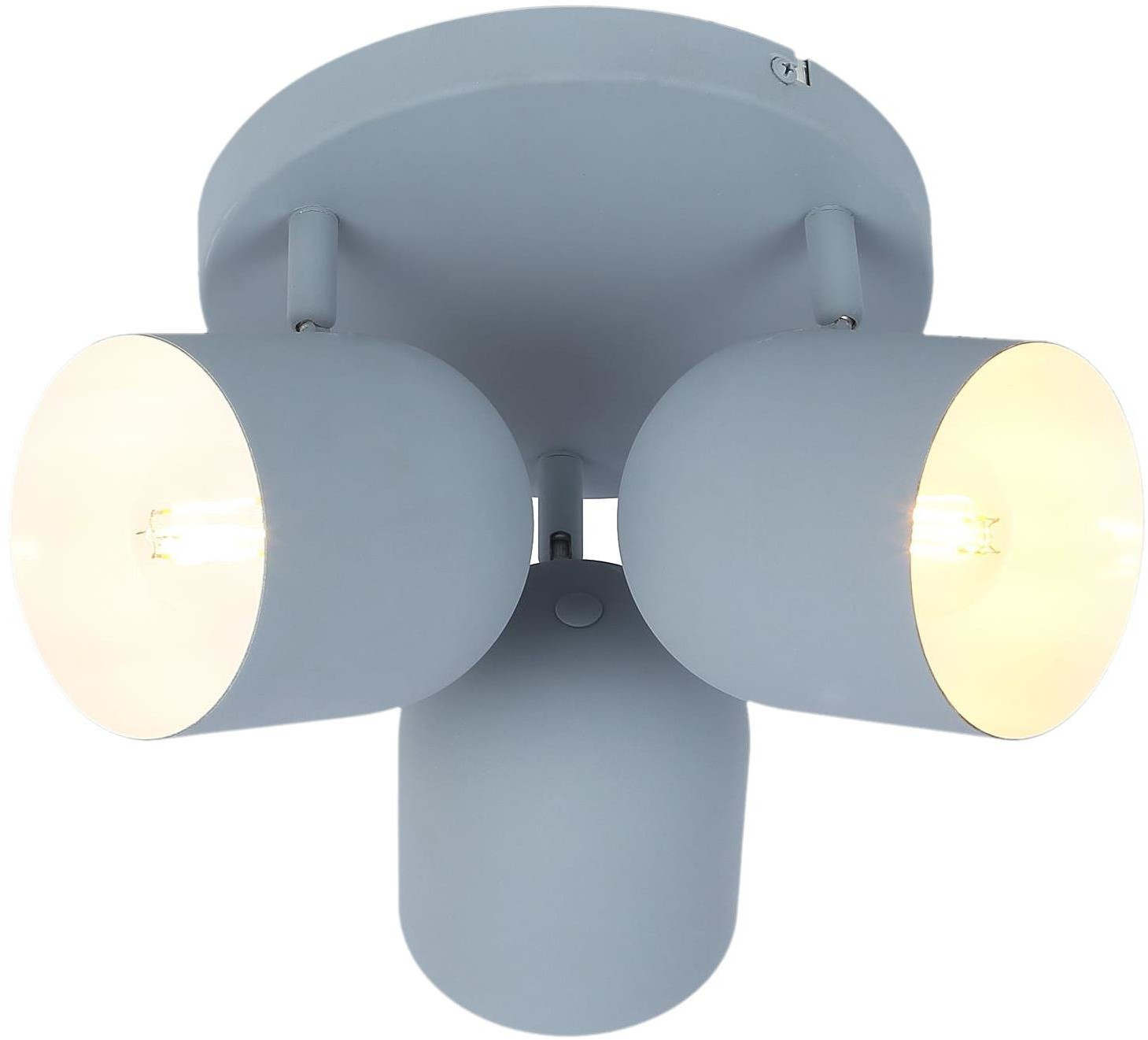 Candellux Azuro lampa podsufitowa 3x40W szary mat 98-63236