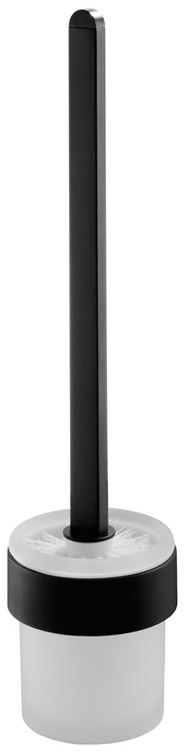 BISK Futura black szczotka toaletowa ścienna szklana-czarna 02958 - Wysyłka w 24h