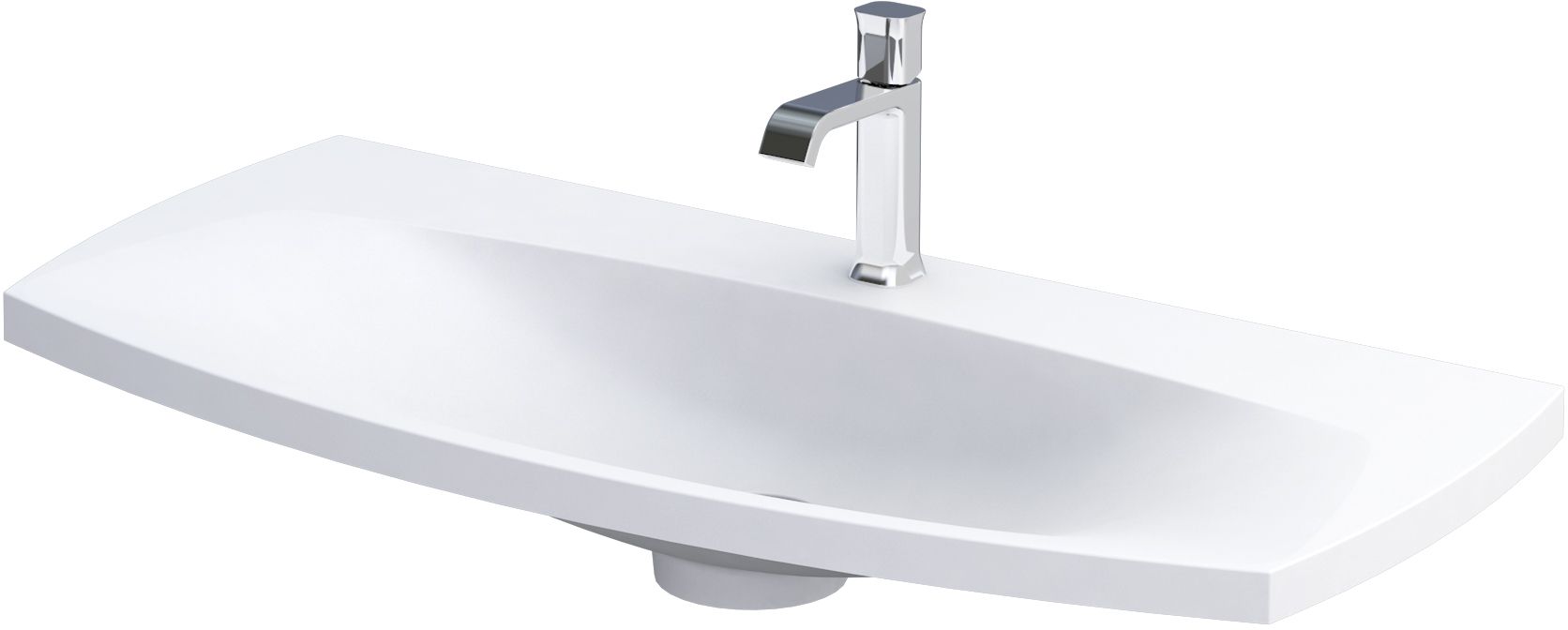Oristo Louis umywalka 102x48 cm prostokątna meblowa biała UME-LU-102-93