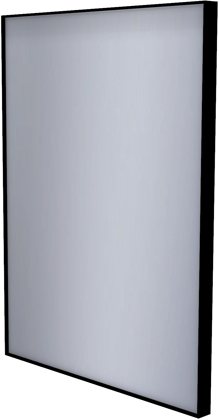 Dubiel Vitrum Stark Black lustro prostokątne 80x60 cm