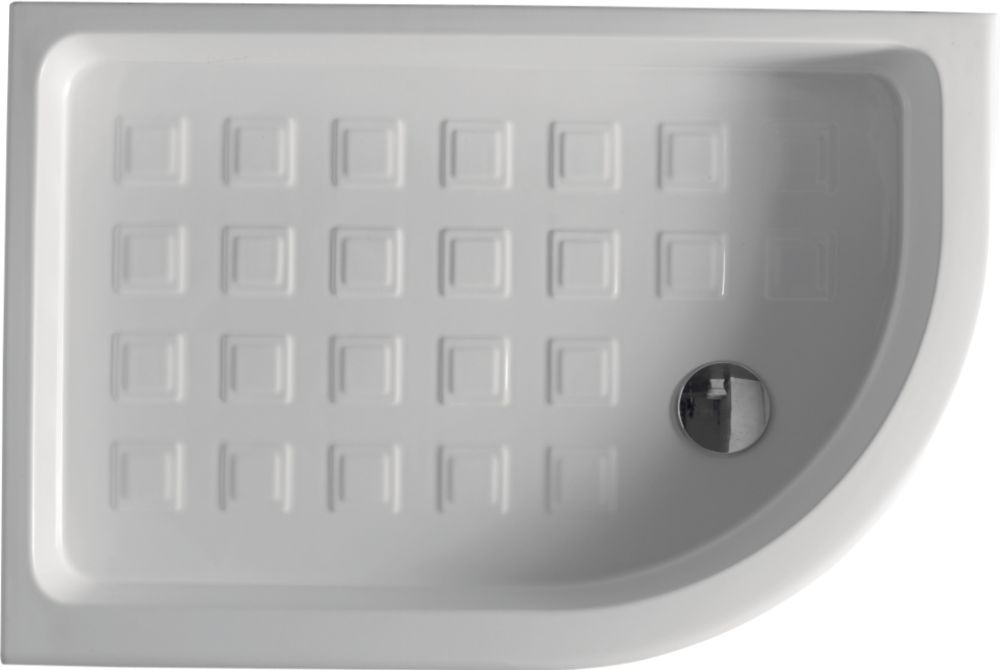Kerasan Retro brodzik 120x80 cm półokrągły prawy biały 133201