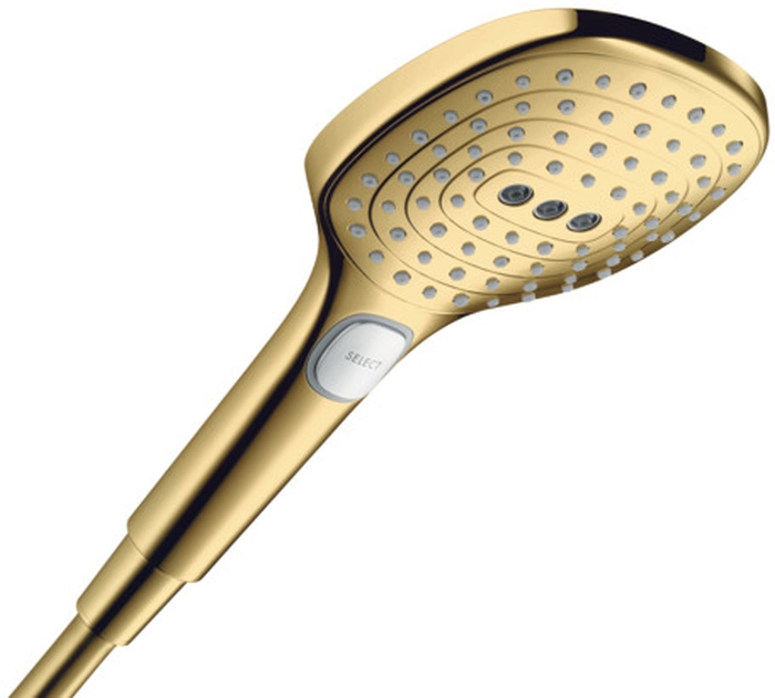 Hansgrohe Raindance Select E słuchawka prysznicowa złoty optyczny polerowany 26520990 - Wysyłka w 24h