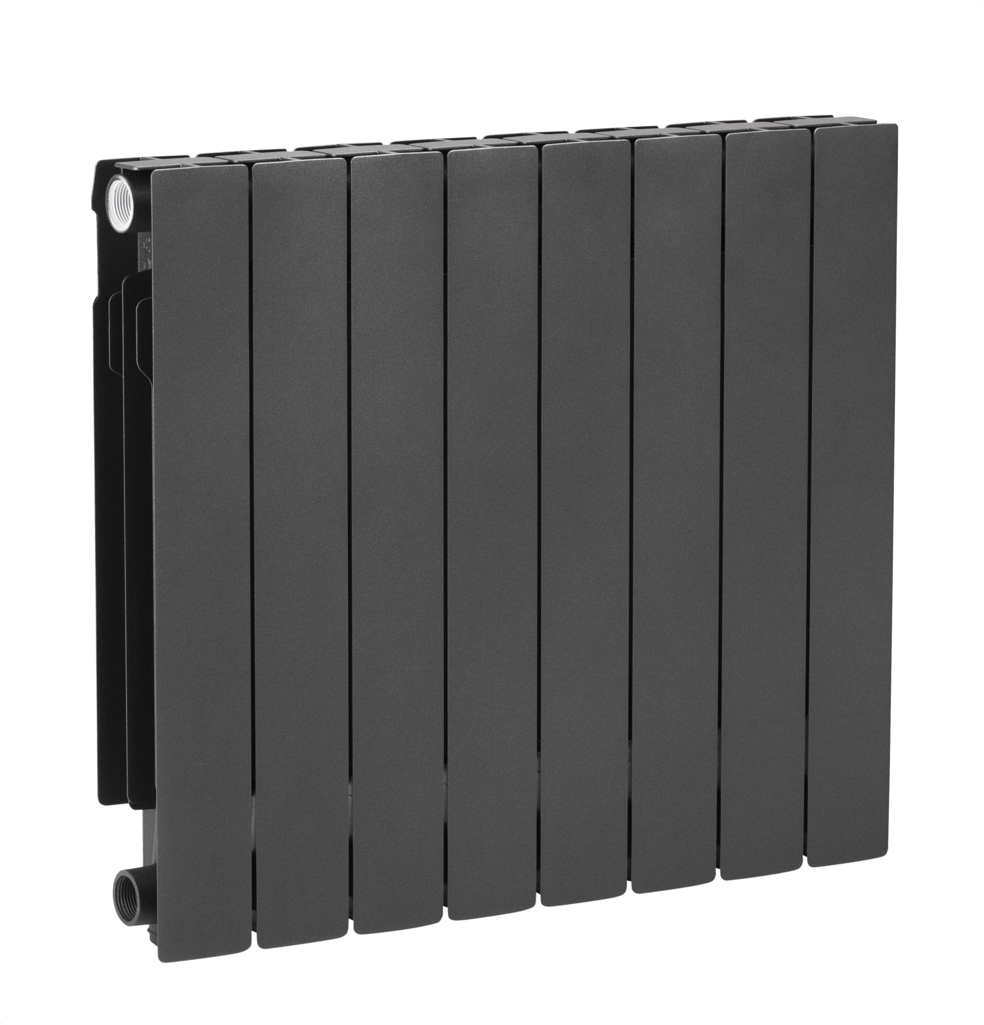 KFA Armatura ADR grzejnik pokojowy 57x64,4 cm podłączenie boczne grafitowy 763-080-61 - Wysyłka w 24h