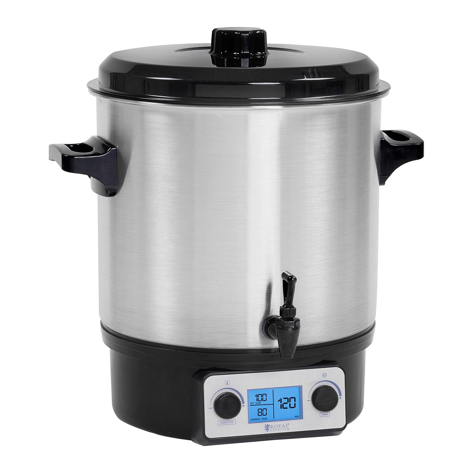 Warnik do wina grzańca, gar do pasteryzacji 27L z wyświetlaczem LCD INOX