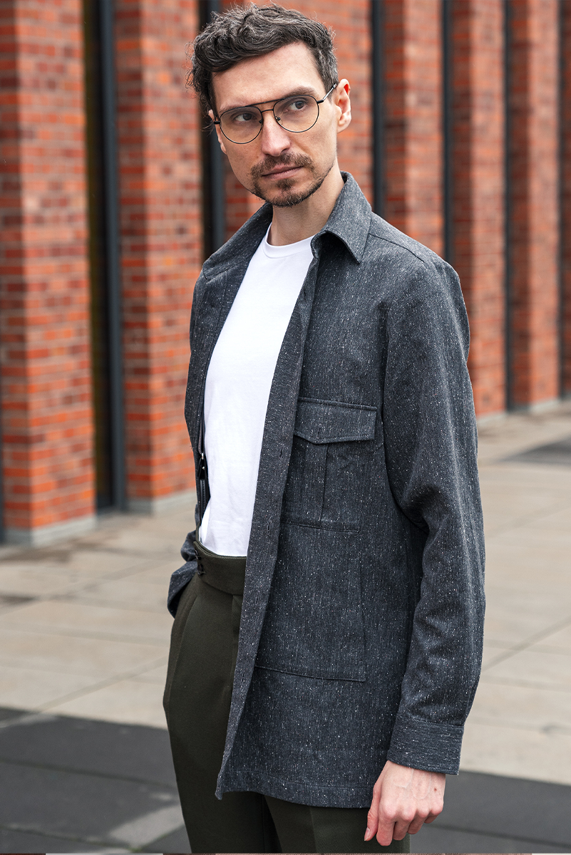 Koszula Overshirt szara