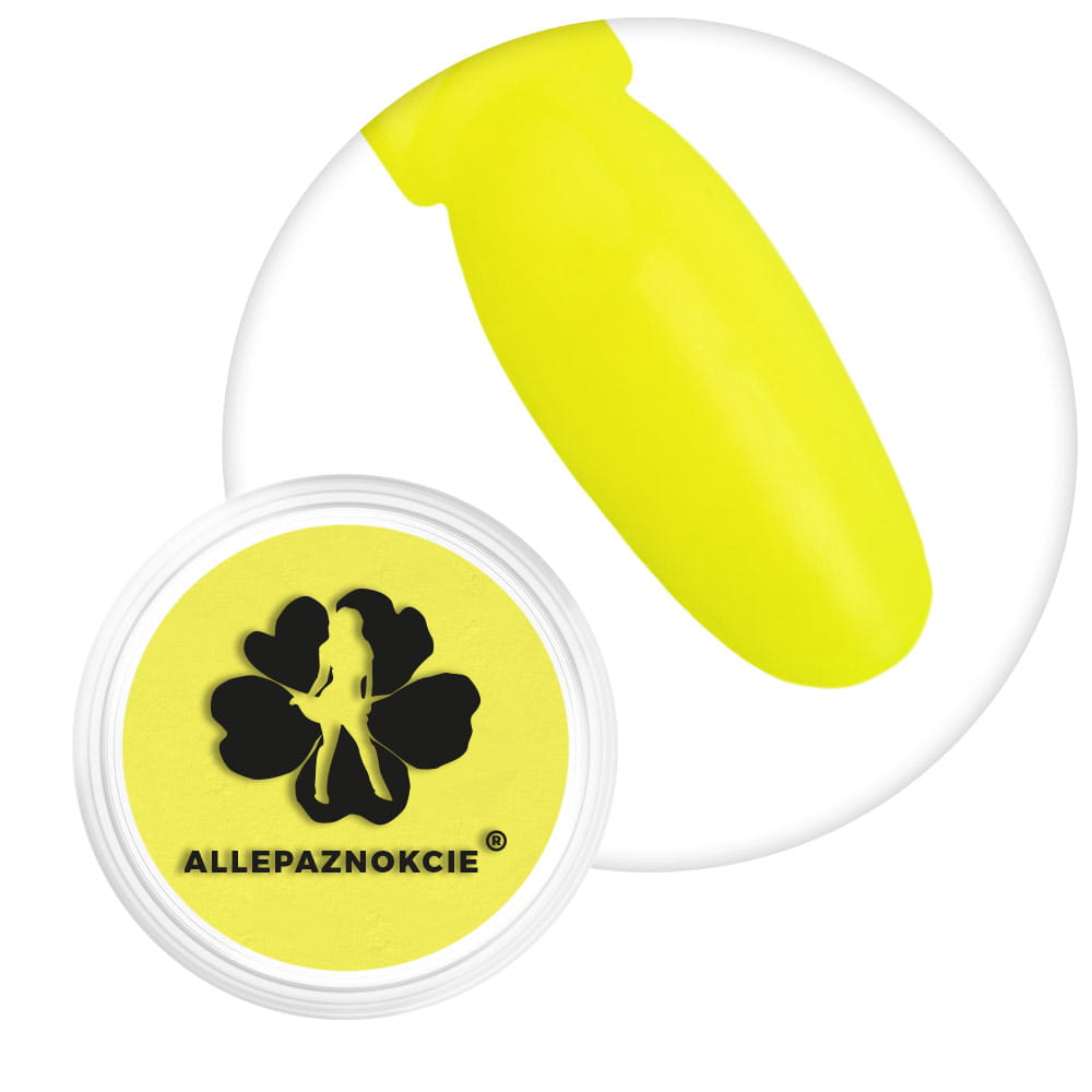 Pyłek do paznokci Smoke Nails Efekt Dymu Allepaznokcie Neon Yellow Nr 03