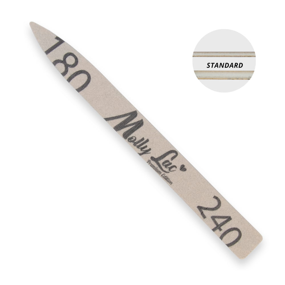 Pilnik do paznokci bezpieczny pakiet kredka ołówek MollyLac Standard 180/240