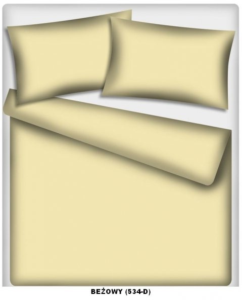 Poszewka kolorowa jednolita , poszwa 50x60, 100% bawełna ITAKA zapięcie na zamek wz. beżowy