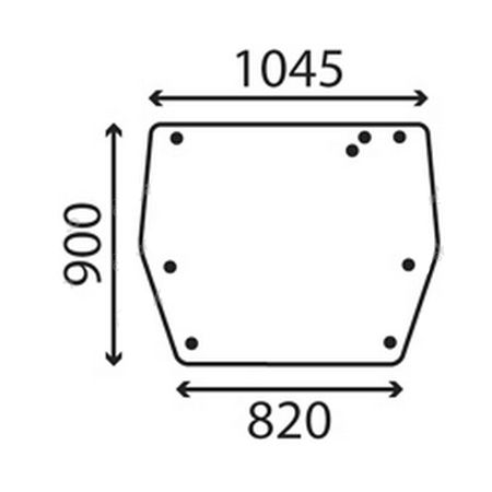 Szyba tylna Valmet V30942200,32736800