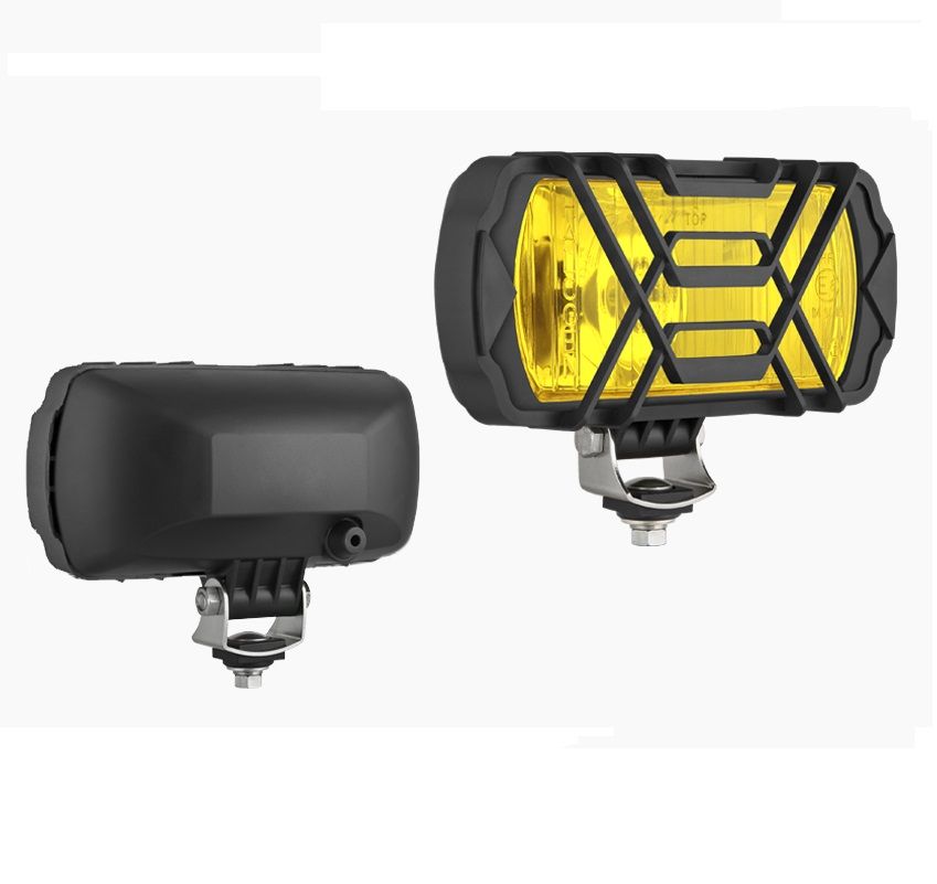 Drogowy reflektor halogenowy żółty z kratką HP1A.46970 Wesem