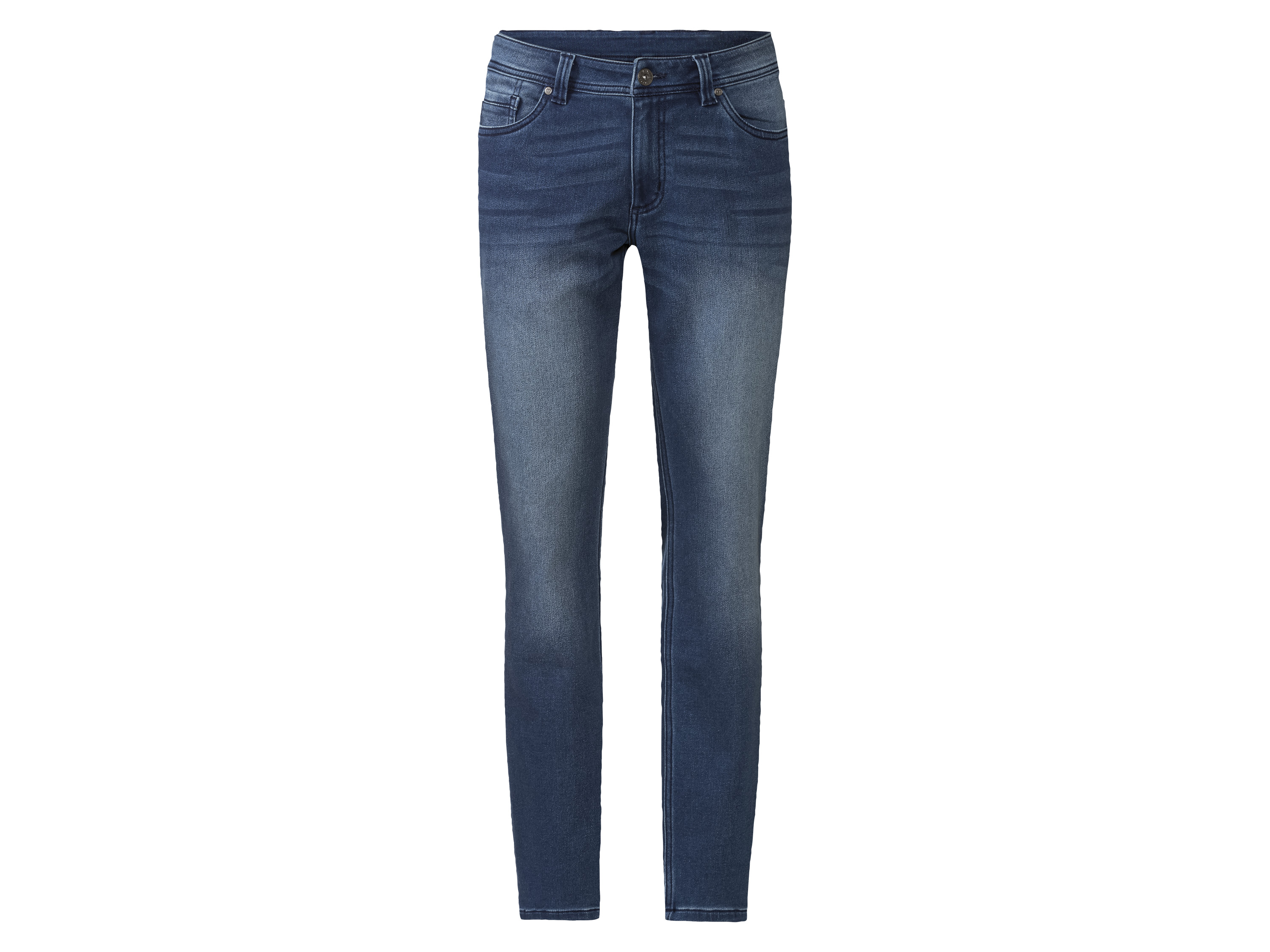 Livergy Joggery męskie z bawełną, Slim Fit 46, Niebieski
