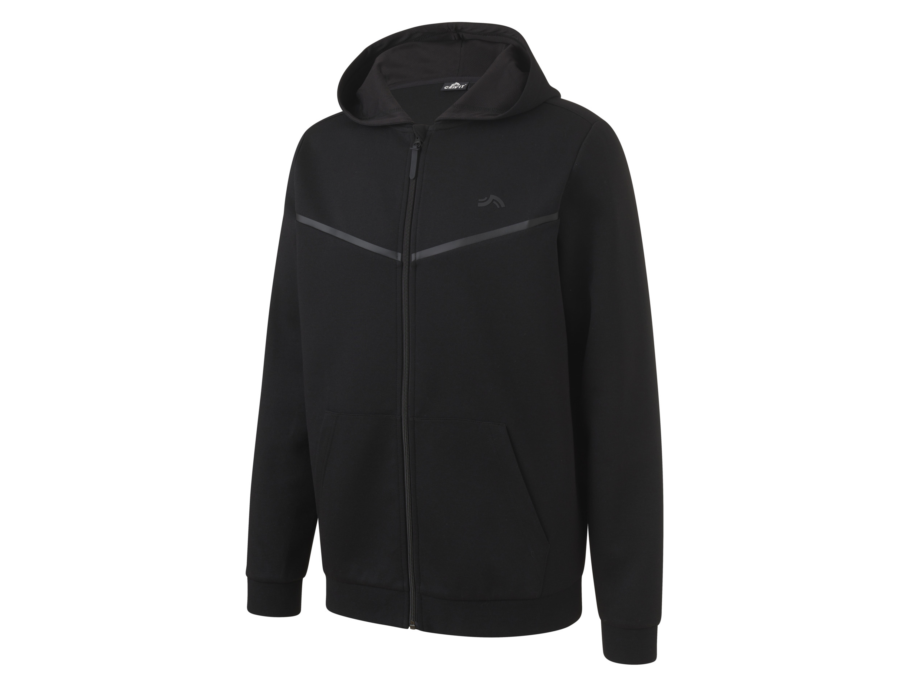 Crivit Bluza męska z technologią HeiQ Mint L52/54, Czarny