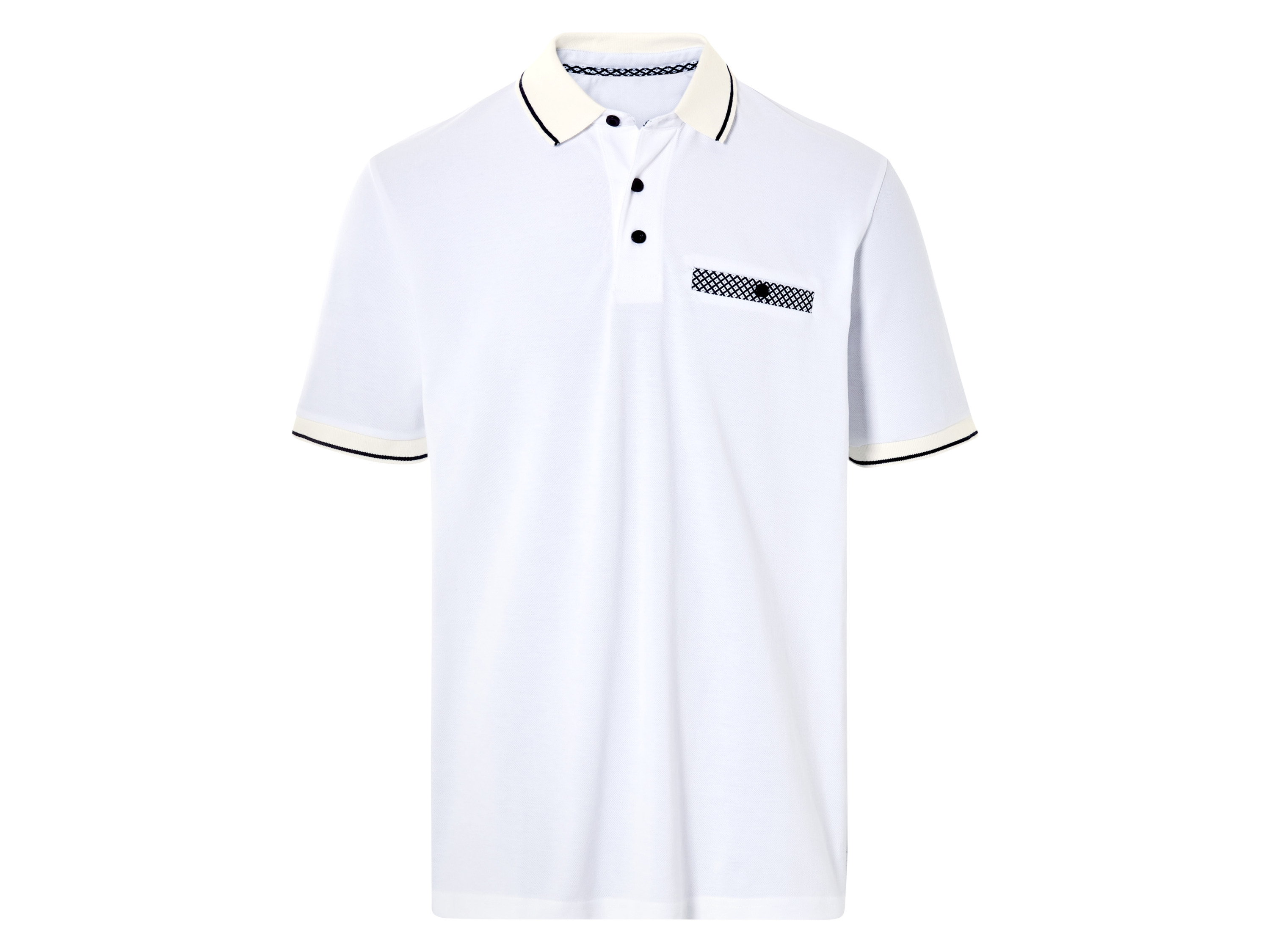 Livergy Koszulka polo męska z bawełny Biały, L 52/54