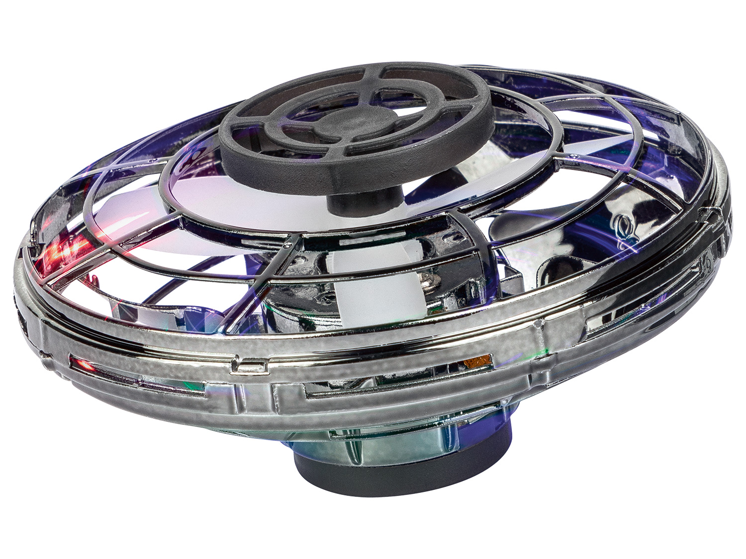 Lenco Spinner latający Fls-006 z efektami świetlnymi LED Czarny