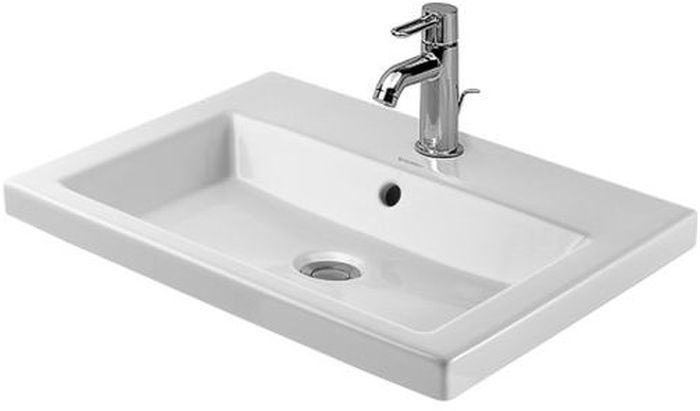 Darmowa Dostawa - Umywalka 60x43 cm prostokątna wpuszczana biała Duravit 2nd floor 0347600000