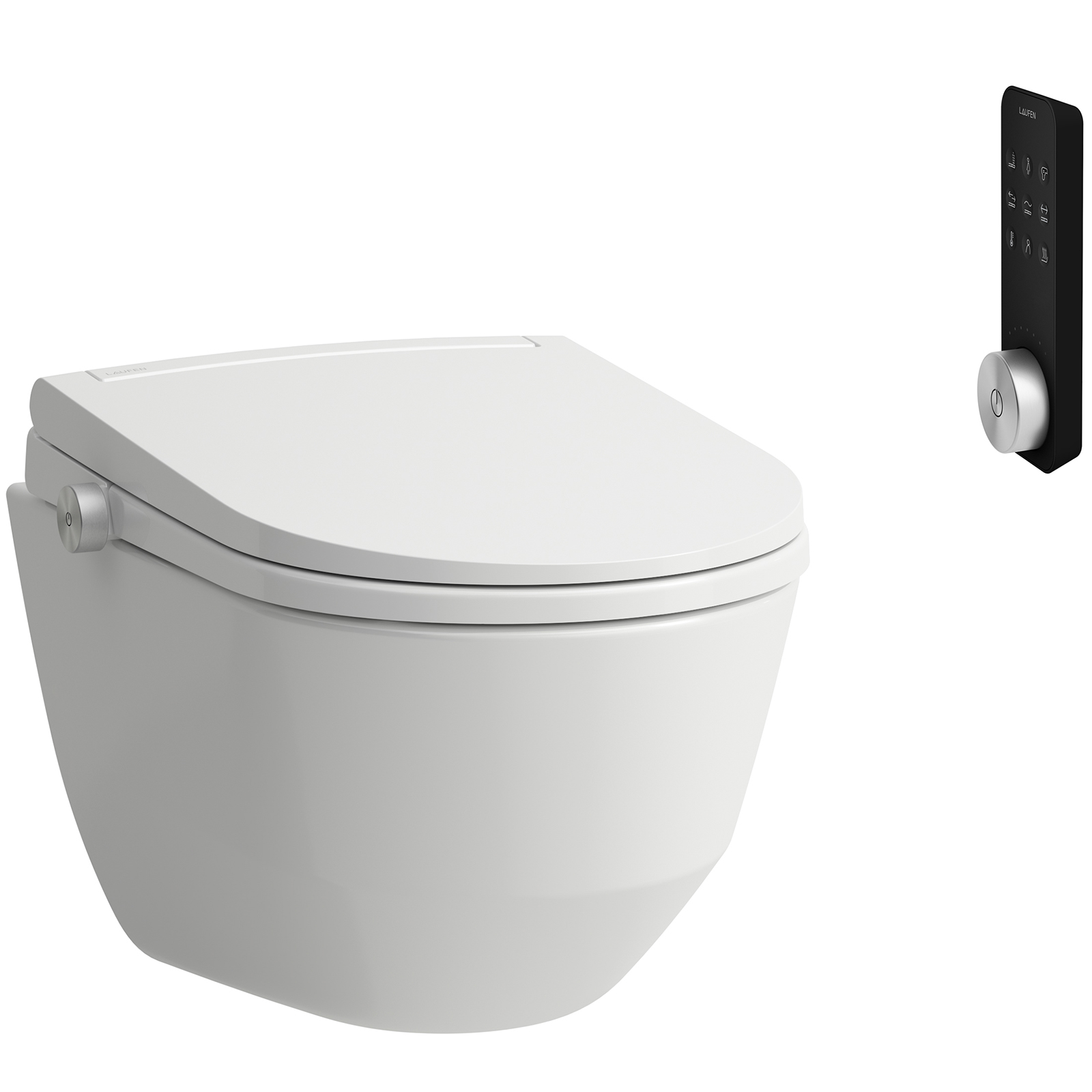 Darmowa Dostawa - Toaleta myjąca z pokrętłem sterującym wisząca bez kołnierza biała Laufen Cleanet Pro H600890000S002