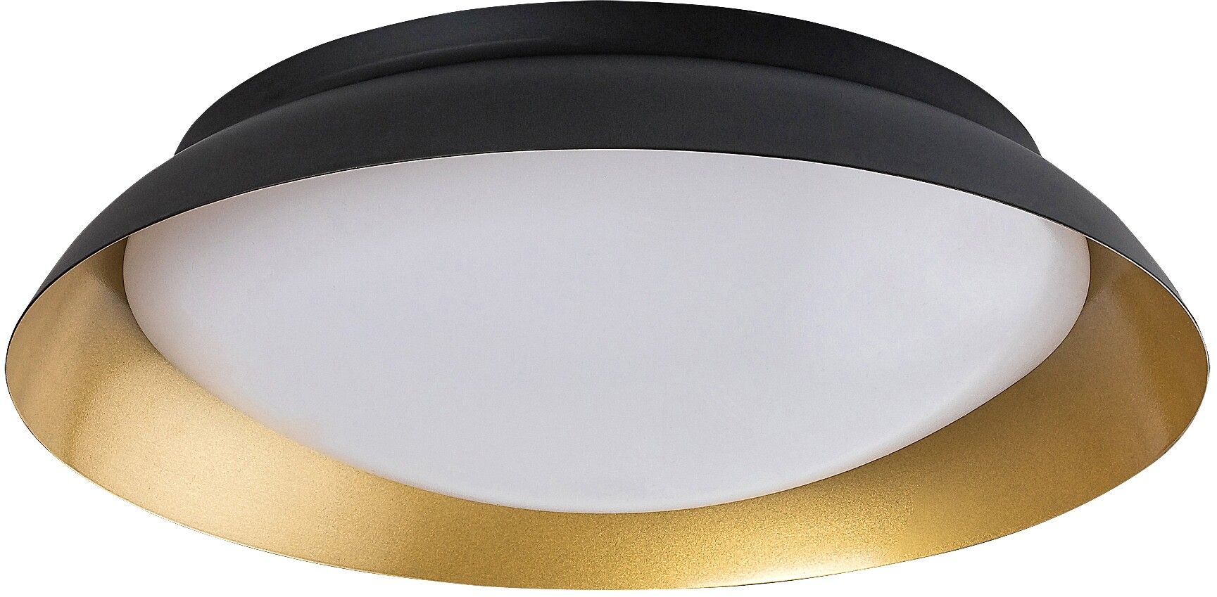 Darmowa Dostawa - Lampa podsufitowa 1x24 W czarna-złota Rabalux Hafsa 71187