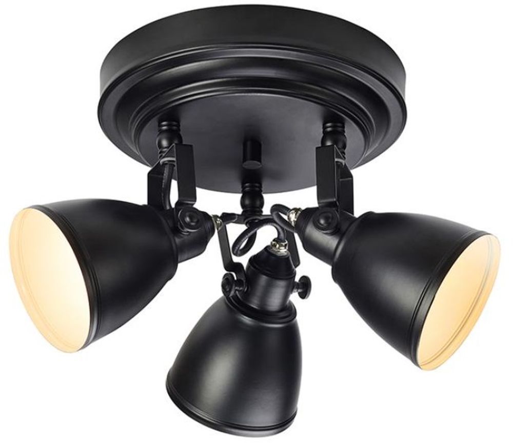 Darmowa Dostawa - Lampa podsufitowa 3x20 W czarna Markslöjd Fjällbacka 108081