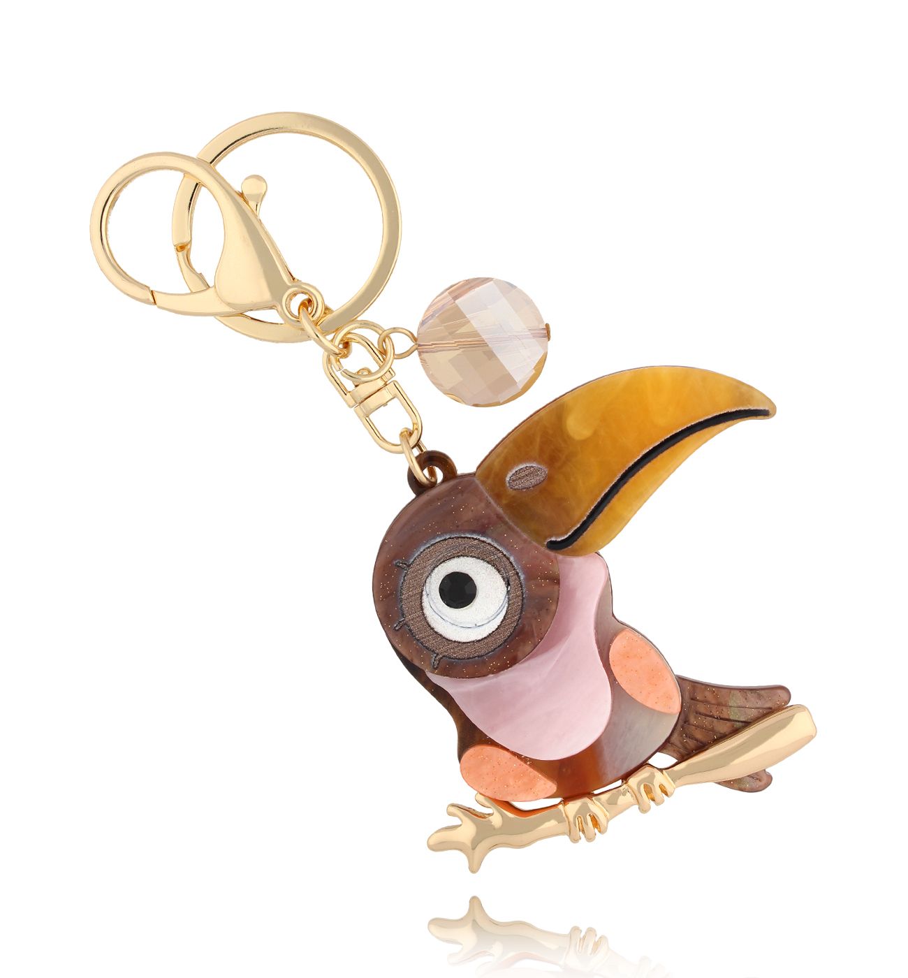 Brelok z kolorowym tukanem Toucan BREZA0090
