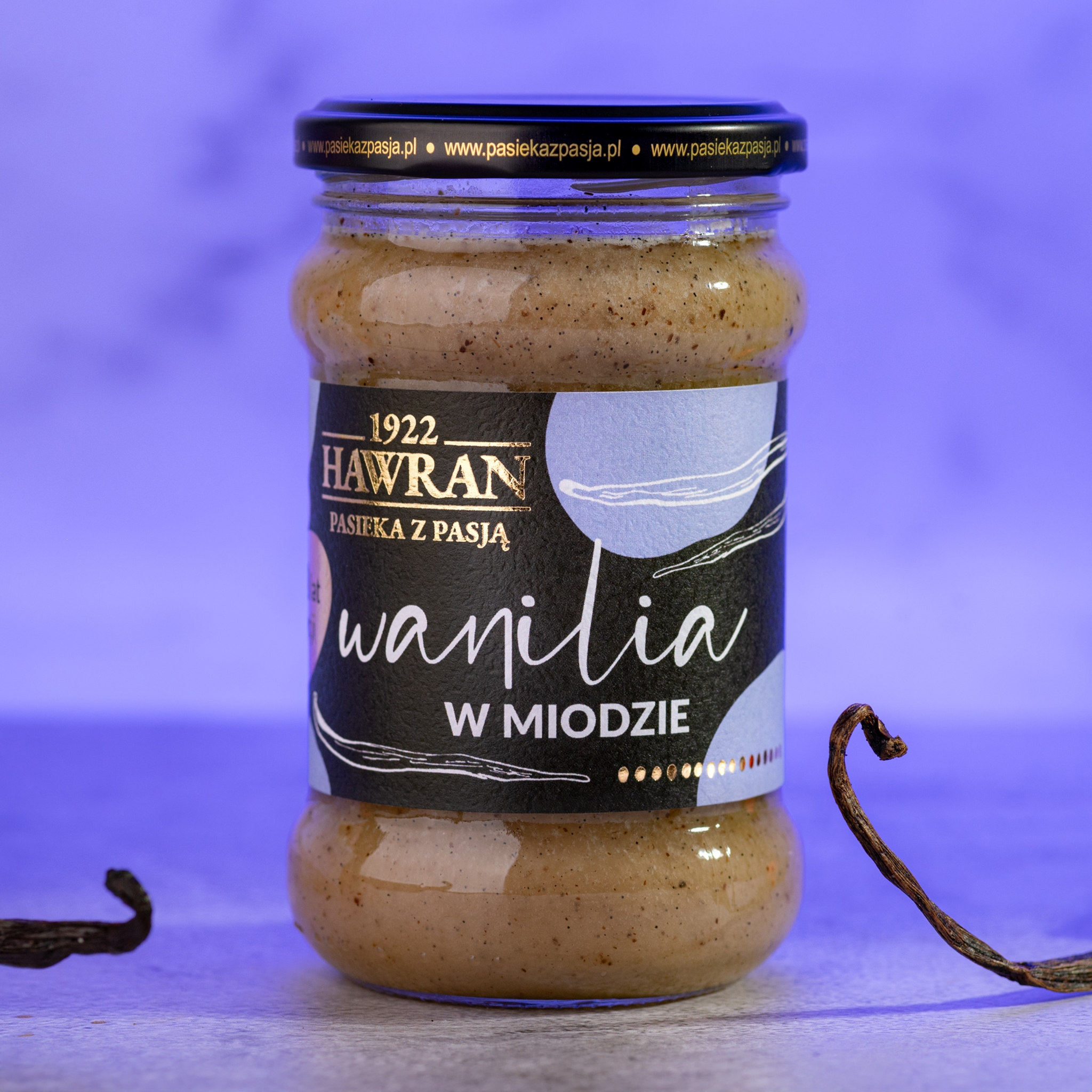 Wanilia w miodzie wielokwiatowym 370g - Pasieka z Pasją Hawran