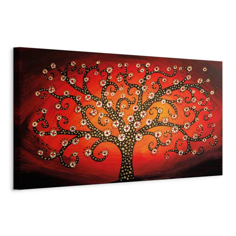 Obraz Artgeist Ogniste drzewo 135 x 45 cm płótno włoskie 1 szt