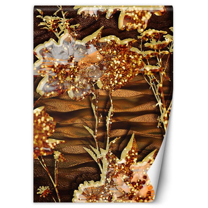 Fototapeta Feeby Złote kwiaty 150x210 1 szt