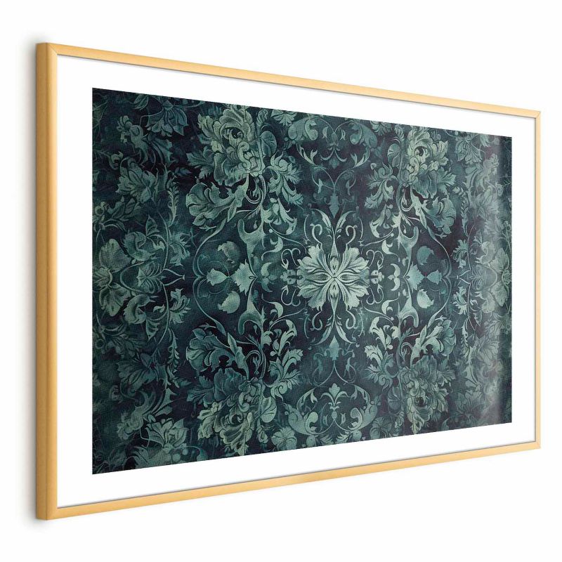 Plakat Artgeist Ornamenty dywanowe 60x40 cm z ramą złotą 1 szt