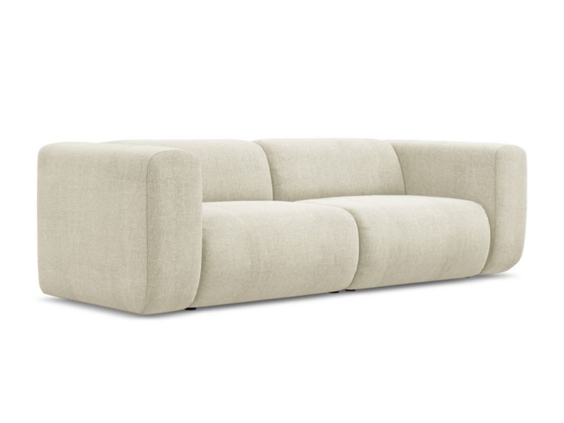 3-osobowa kanapa modułowa Makamii Ekahi z tkaniny szenilowej 228x89 cm beżowy 1 szt.