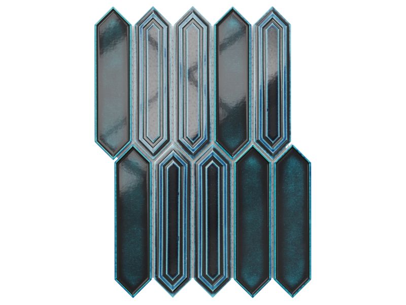 Mozaika ceramiczna Ilcom Vertigo blue niebieska 35,0 x 25,5 cm 1 szt.