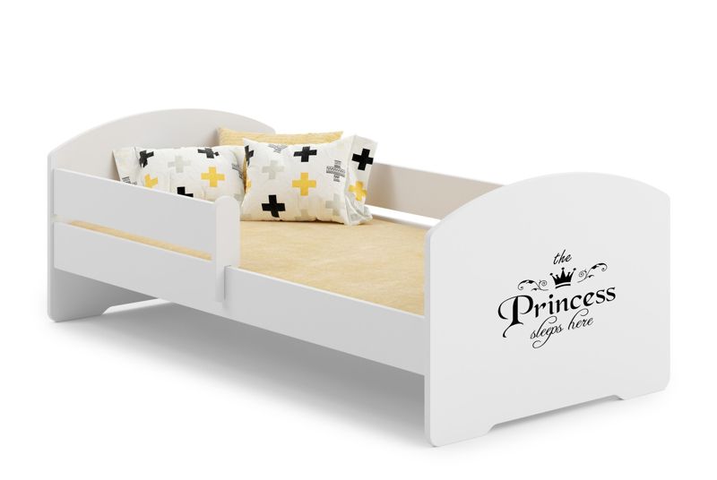 Łożko dziecięce Kobi LUK z szufladą i barierką 140x70 Kobi Princess 1 szt.