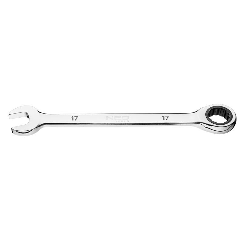 Klucz płasko-oczkowy NEO TOOLS z grzechotką, 17 mm 1 szt