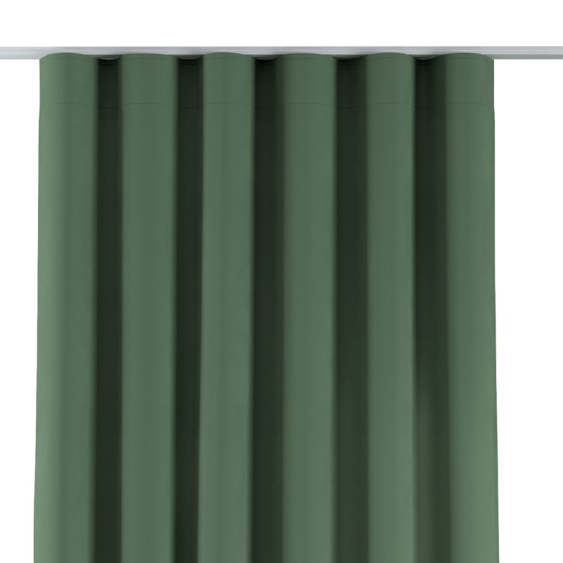 Zasłona na taśmie wave 130 x 260 cm Dekoria zielony 1 szt.