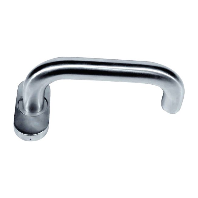 Klamka drzwiowa owalna inox