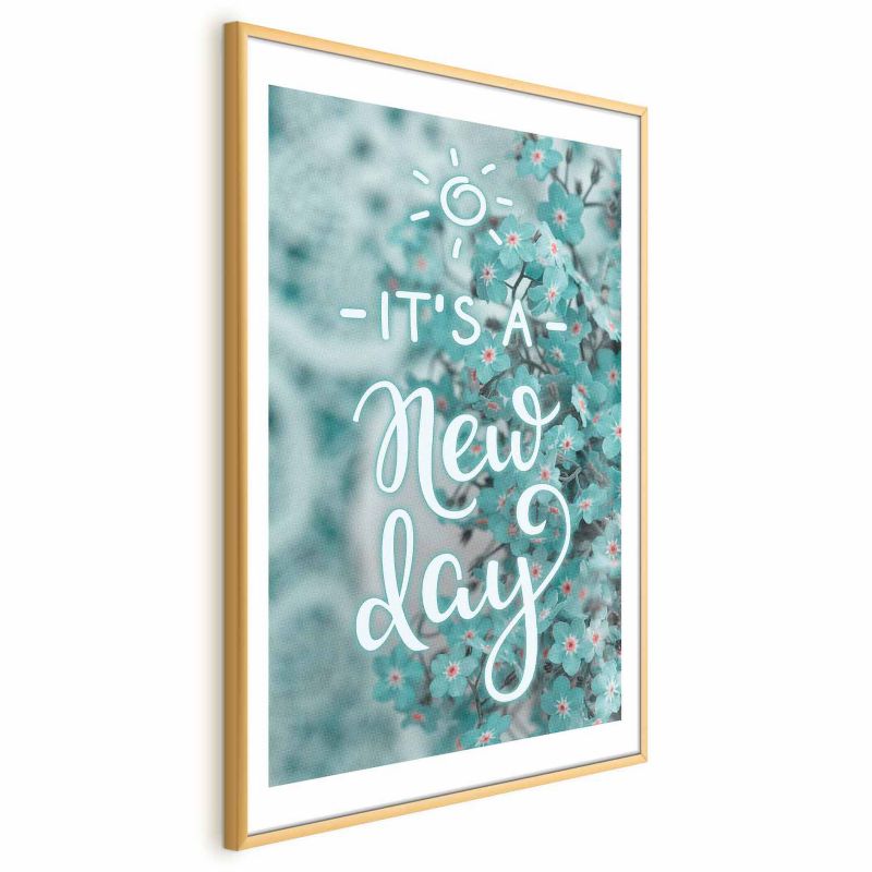 Plakat Artgeist New day 29,7x42 cm z ramą złotą 1 szt