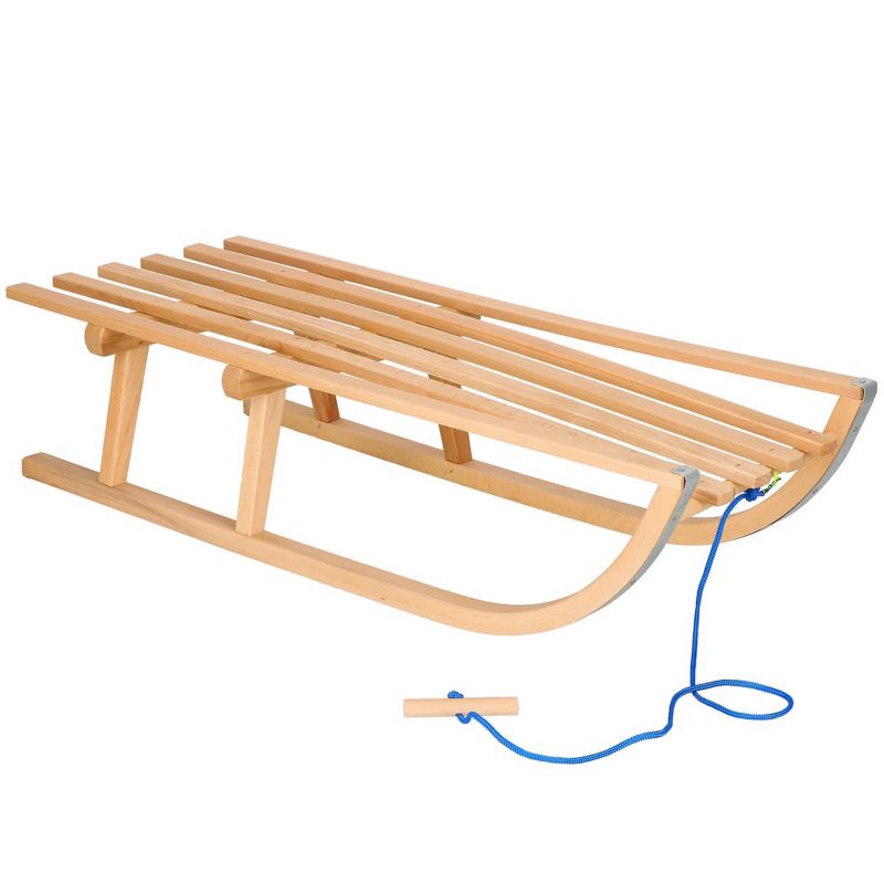Sanki dla dzieci drewniane Springos 90 cm lakierowane, klasyczne 1 szt.