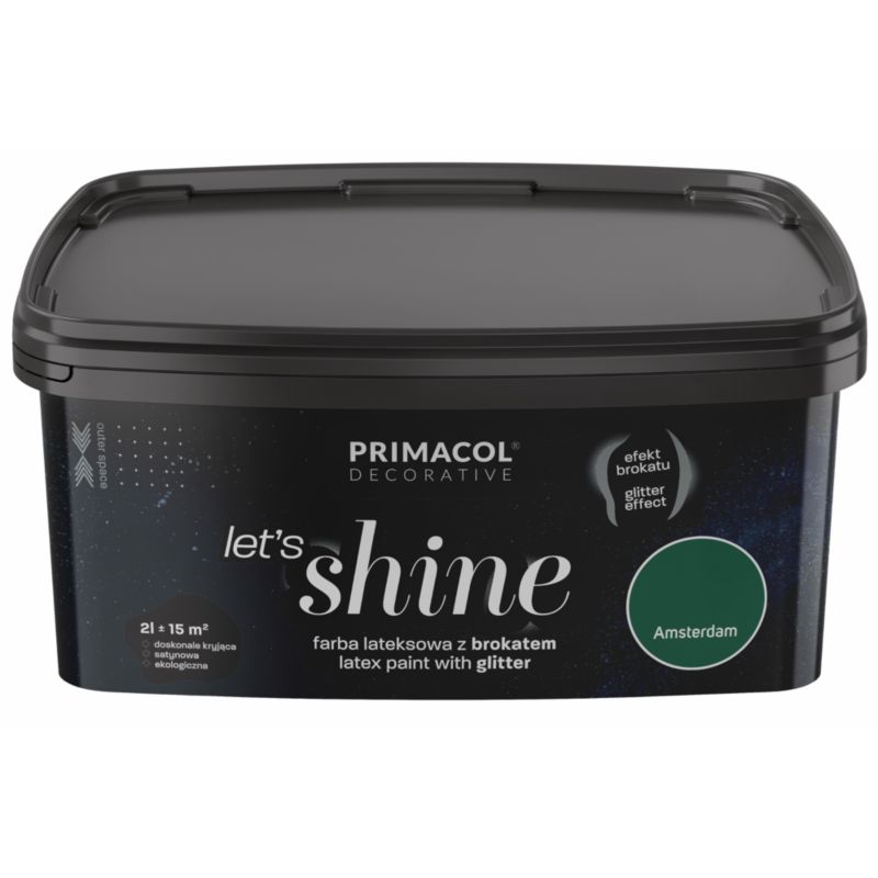 Farba z brokatem Primacol Let's Shine 2 l Amsterdam