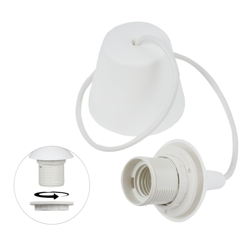 Linka zawiesie do lampy Light Home LH 1x E27 stożek biały 1szt.