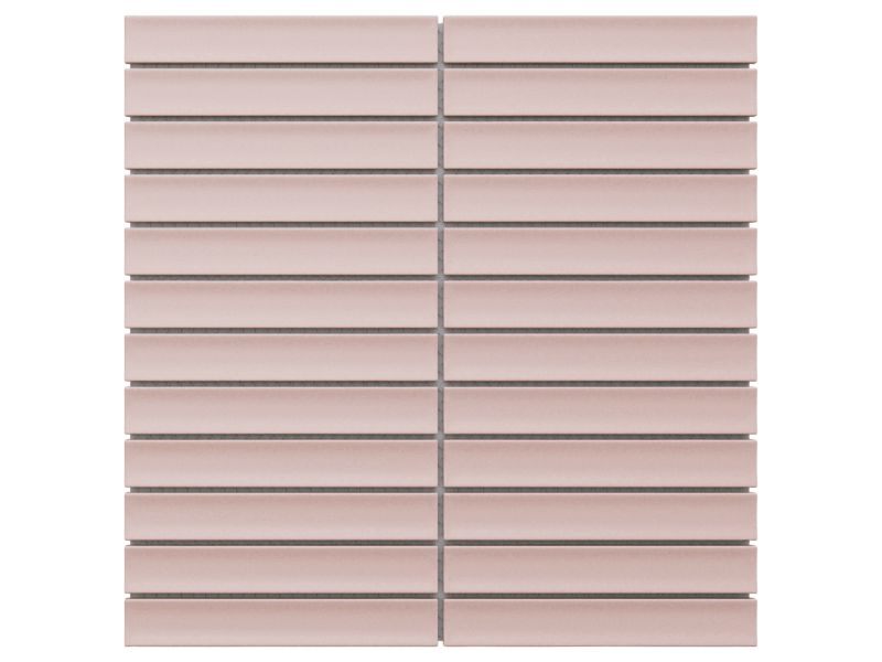 Mozaika ceramiczna Ilcom Piano rose matowa różowa 29.5 x 29.0 cm 1 szt.