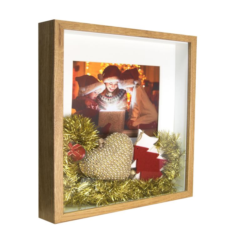 Ramka na zdjęcie BD art 3D Box Dębowa 28x28 cm Brązowa 1 szt.