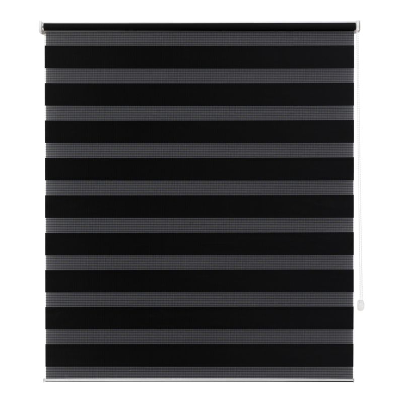 Roleta dzień/noc GoodHome Elin 107,3 x 160 cm czarna