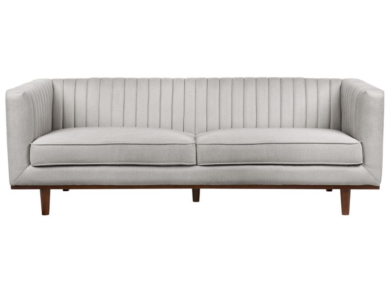 Sofa 3-osobowa jasnoszara Skaule 1 szt.