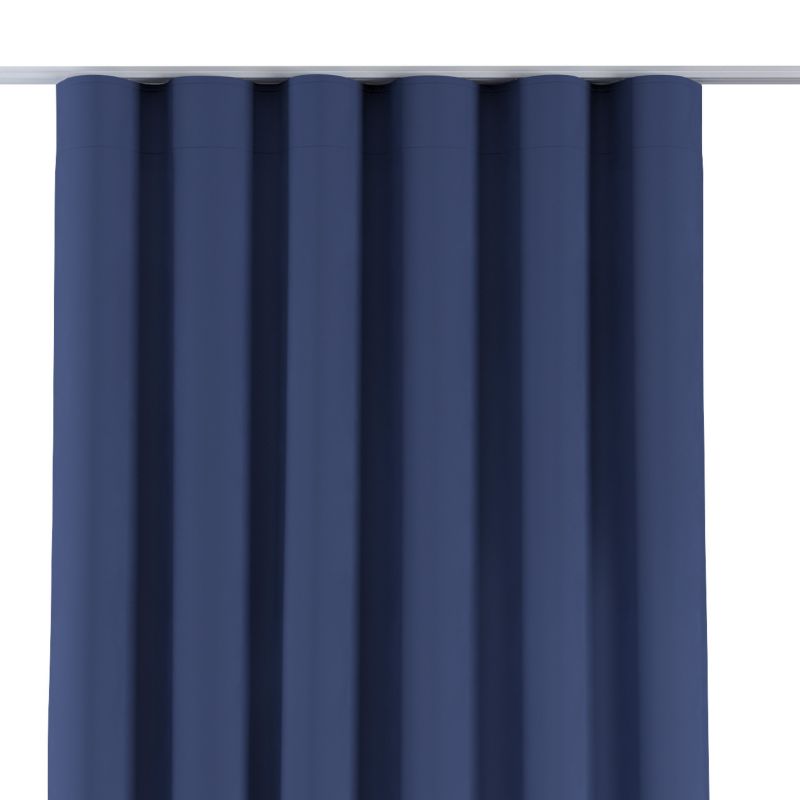 Zasłona na taśmie wave 130 x 260 cm Dekoria granatowy 1 szt.