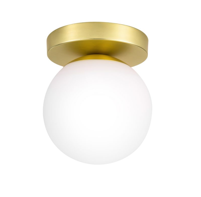Lampa sufitowa GoodHome Baldaz 1-punktowa E14 mosiądz