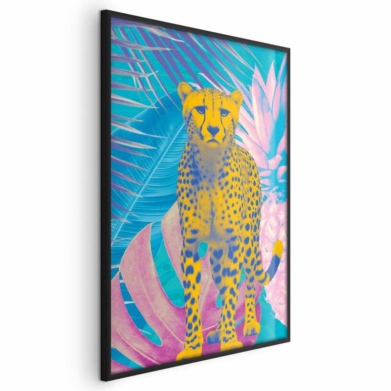 Plakat Artgeist Egzotyczny Lampart 29,7x42 cm z ramą czarną 1 szt