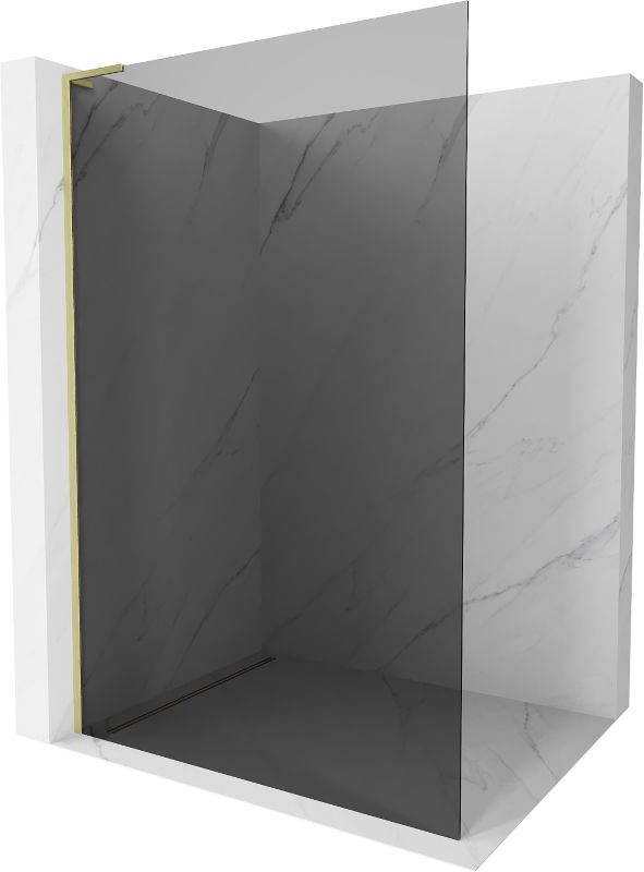 Ścianka prysznicowa Mexen Kioto złota grafit 100x200 cm 800-100-103-55-40 1 szt.