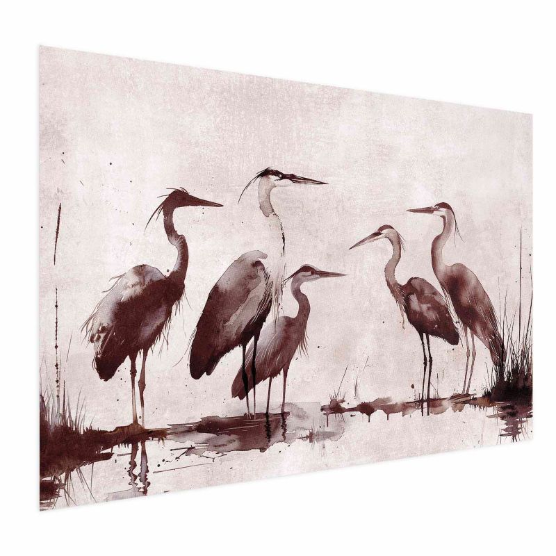 Plakat Artgeist Malowane czaple 90x60 cm bez ramy 1 szt