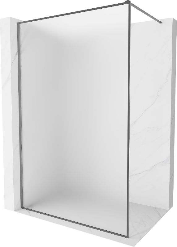 Ścianka prysznicowa walk-in Mexen Kioto-F gun metal 130x202 800-130-104-95-30 1 szt.